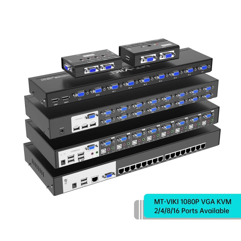Switch KVM VGA MT-VIKI 260KL - 2 Portas USB para 2 Computadores